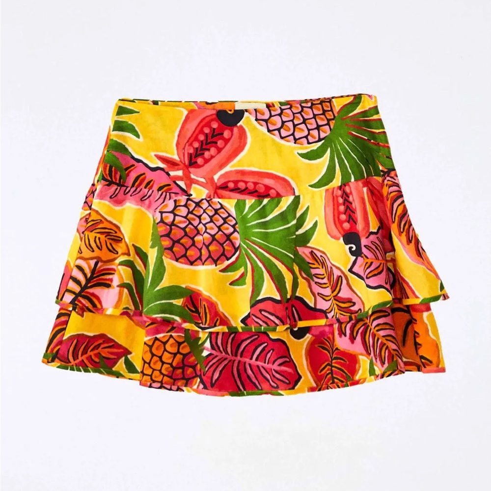 FARM Rio Fruit Dream Mini Skirt Size Medium